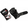 Перчатки ММА RDX Rex Leather Black - Фото №2