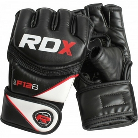 Перчатки ММА RDX Rex Leather Black - Фото №3