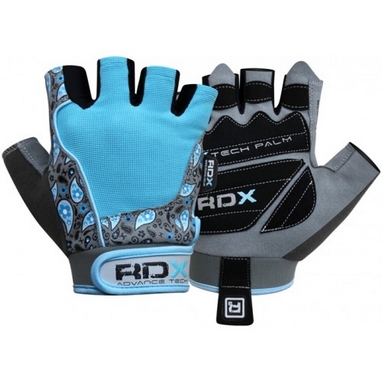 Перчатки для фитнеса женские RDX Ladies Gel Gym Gloves Blue