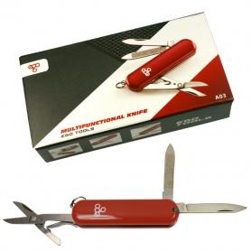 Нож швейцарский Ego Tools A03 красный