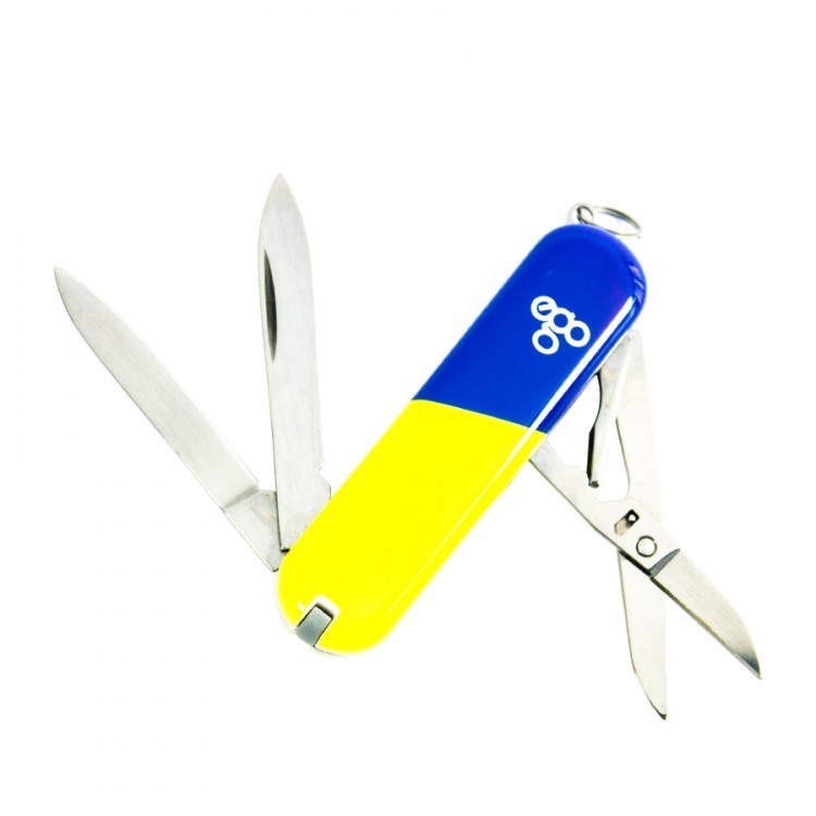 

Нож швейцарский Ego Tools A03 сине-желтый, Узор