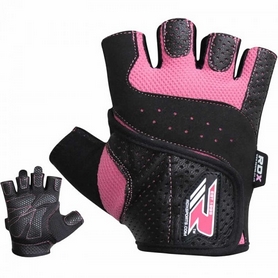 Перчатки для фитнеса женские RDX Ladies Lifting Gloves Pink - Фото №2