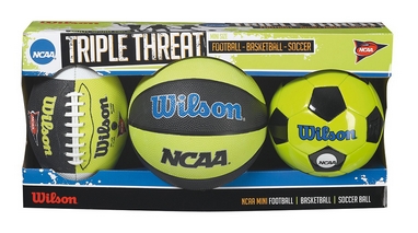 Набор из 3-х мини-мячей Wilson NCAA Triple Threat Kit SS14 №1