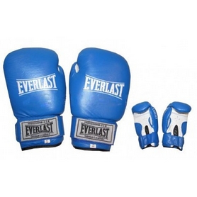 Рукавички боксерські Everlast Target BO-3340-B шкіряні сині
