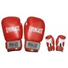 Перчатки боксерские Everlast Target BO-3340-R кожаные красные