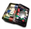 Набір для гри в покер в олов'яному кейсі 100 фішок TC04100
