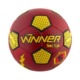 М'яч футбольний Winner Street Cup червоний з жовтим