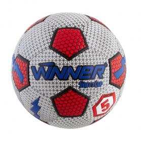 Мяч футбольный Winner Street Cup серый с красным