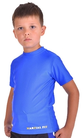 Футболка компрессионная детская Berserk for Kids Martial Fit blue - Фото №2