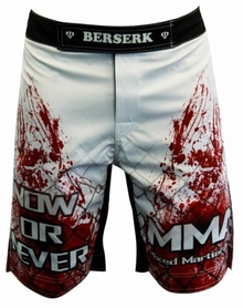 Шорти для MMA Berserk Blood Fighter white