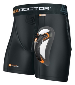 Компресc-шорты Shock Doctor Boxer Short с ракушкой из карбона