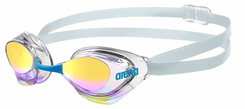 

Очки для плавания Arena Aquaforce Mirror light blue-transparent, Белый