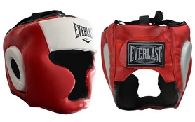 Шлем боксерский с полной защитой Everlast VL-8207-R красный