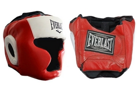 Шлем боксерский с полной защитой Everlast VL-8107-R красный