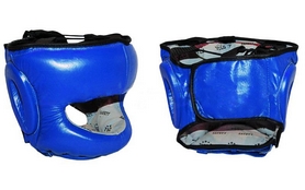 Шлем боксерский с бампером Velo VL-8128-B синий