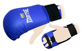 Накладки (перчатки) для карате Matsa MA-0010-BL синие