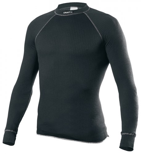 

Термофутболка мужская с длинным рукавом Craft Active Crewneck Long Sleeve M black, Черный