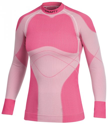 

Термофутболка с длинным рукавом женская Craft Warm Crewneck metro, Розовый