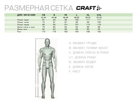 Термофутболка мужская с длинным рукавом Craft St Moritz LS M black/steel grey - Фото №3