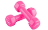 Гантель для фитнеса виниловая Pro Supra розовая, 1,5 кг (ta-0001-1,5-P)