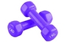 Гантель для фітнесу вінілова Pro Supra фіолетова, 1 кг (ta-0001-1-V)