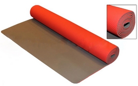 Коврик для фитнеса Yoga mat TPE+TC 4мм FI-3973 красно-серый