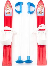 Лыжи с палками детские Marmat 60 см красный