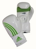 Перчатки боксерские Adidas Box-Fit бело-зеленые