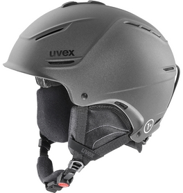 Шлем горнолыжный Uvex 1 plus стальной матовый