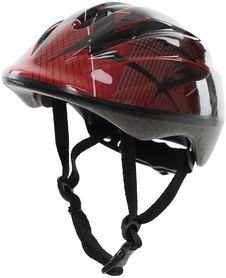 Велошлем регулируемый Reaction Kid's Helmet красно-черный