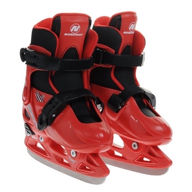 Коньки раздвижные детские Nordway CLICK-BOY Kid's adjustable ice skates красные