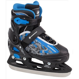 Коньки раздвижные детские Nordway SLIDE-BOY Kid's adjustable ice skates черно-синие
