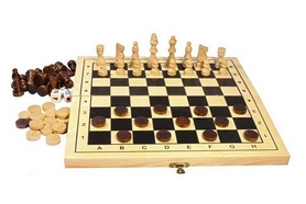 Набор из 3 игр (шахматы, шашки, нарды) Duke WJ1274