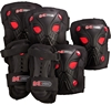Защита для катания детская (комплект) Reaction Kid's 3-Pack Protective Set черно-красная