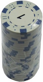 Фишки для покера с номиналом "1" Duke