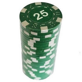 Фишки для покера с номиналом "25" Duke