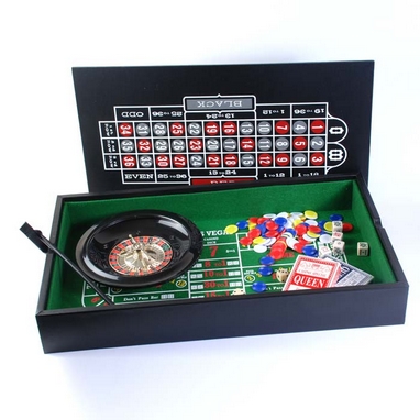 Набір настільних ігор 2 в 1 (рулетка і міні покер з фішками) Duke 38-2820