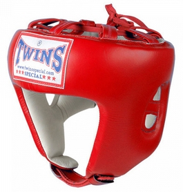 Шлем боксерский открытый Twins HGL-8-RD красный
