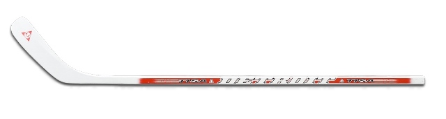 

Клюшка хоккейная детская Tisa Detroit Kid H 40315.45 прямая, Красный
