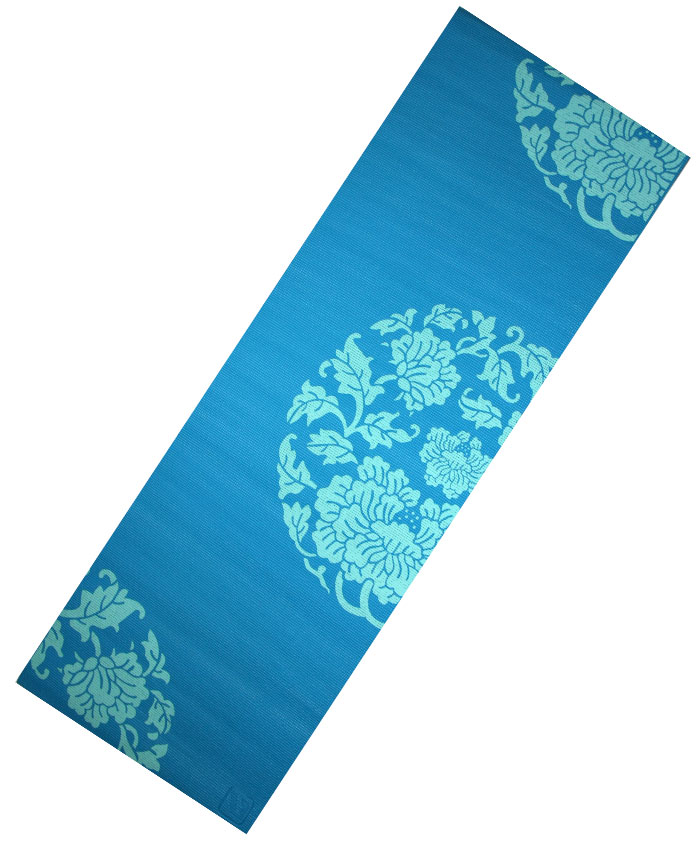 

Коврик для йоги Live Up PVC Yoga Mat With Print 6 мм blue, Синий