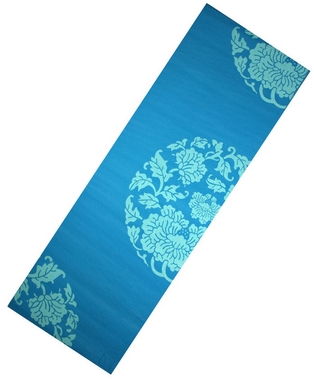 Коврик для йоги Live Up PVC Yoga Mat With Print 6 мм blue