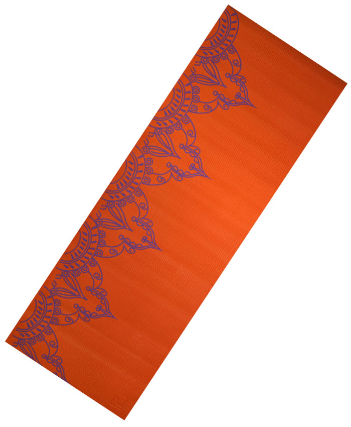 

Коврик для йоги Live Up PVC Yoga Mat With Print 6 мм orange, Оранжевый