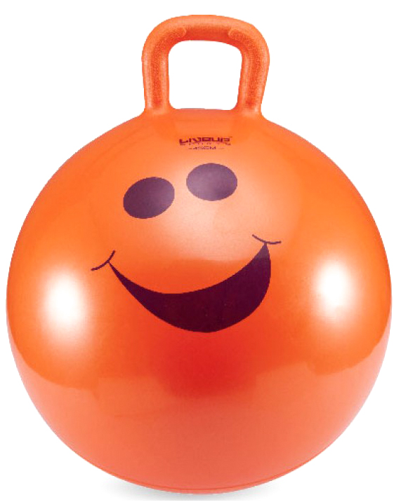 

Мяч для фитнеса (фитбол) 45 см с ручкой Live Up Hopping ball, Оранжевый