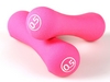 Гантели для фитнеса неопреновые LiveUp Neoprene dumbbell 0,5 кг розовые - Фото №2