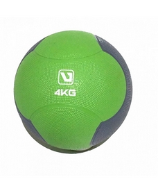 Мяч медицинский (медбол) LiveUp Medicine Ball 4 кг зелено-серый