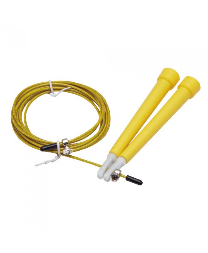 

Скакалка скоростная нейлоновая Live Up Cable Jump Rope желтая, Желтый