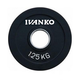 Диск обрезиненный олимпийский 1,25 кг Ivanko RCP19-1.25 цветной - 51 мм