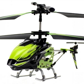 Вертолет на инфракрасном управлении 3-к WL Toys S929 с автопилотом зеленый