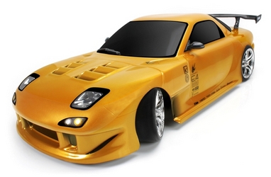 Автомобиль радиоуправляемый Team Magic Дрифт E4D Mazda RX-7 1:10 gold