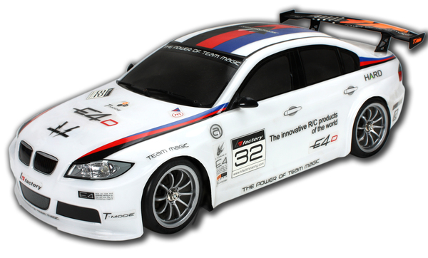

Автомобиль радиоуправляемый Team Magic E4JR BMW 320 1:10 white, Белый
